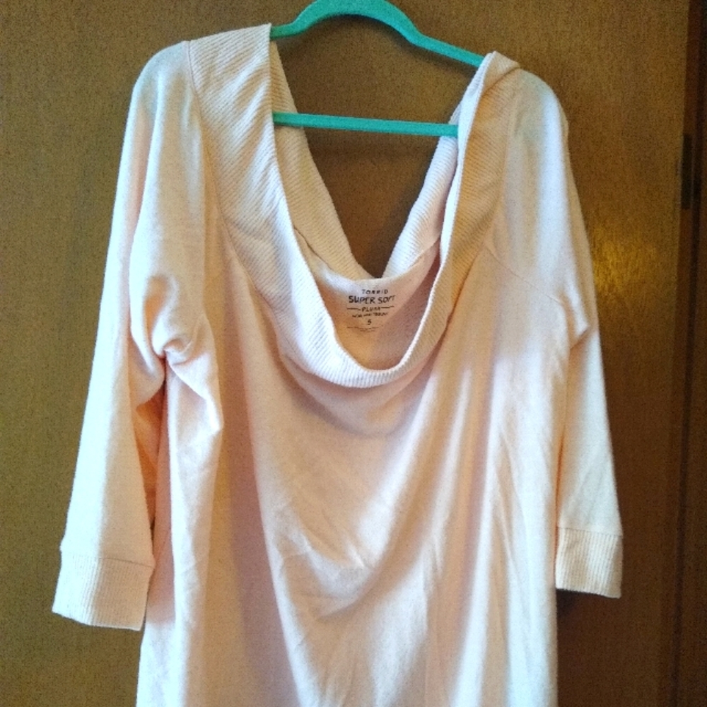 Off Shoulder Pink Sweater
